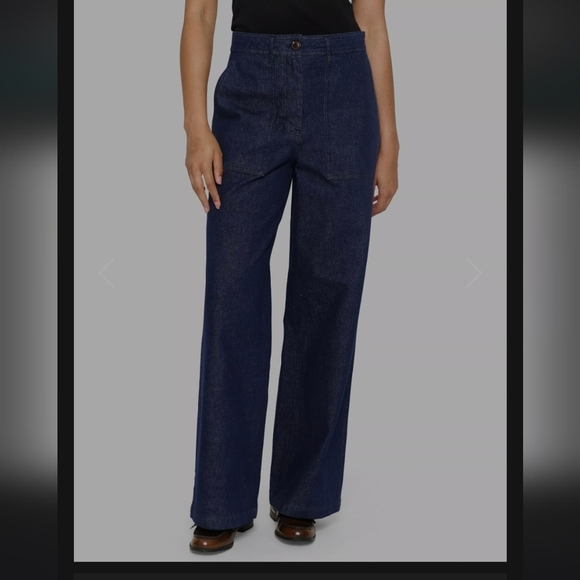 Saint Tropez West Denim - Saint Tropez Gwyneth Wide Leg Classic Blue Jeans Size L
